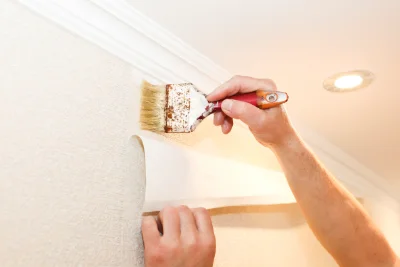 Pose de papier peint à Angaïs — revêtements muraux et toiles de verre